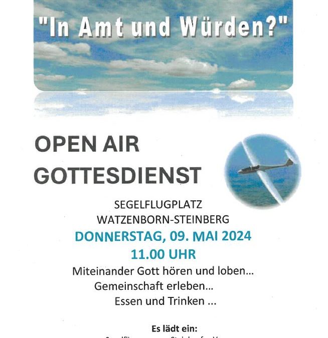 Open Air Gottesdienst an Himmelfahrt
